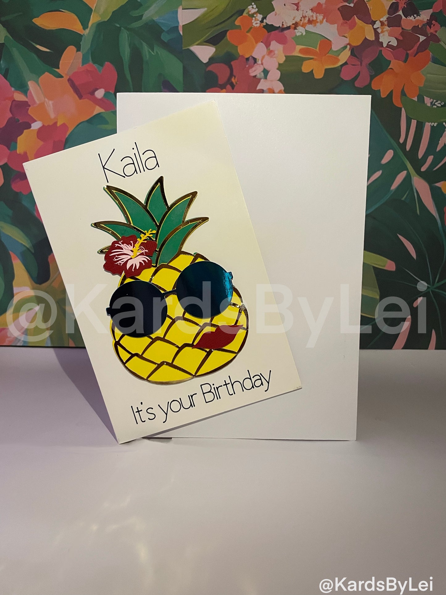 Kaila-Tropical Pineapple Birthday Card
