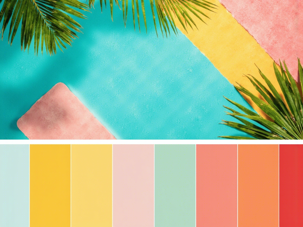 Vibrant Fiji-inspired color palette