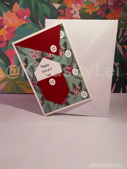 Tropical Bula Shirt Father’s Day Cards