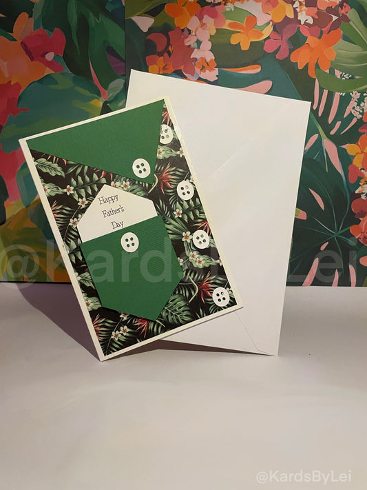 Tropical Bula Shirt Father’s Day Cards