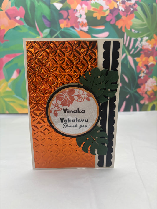 Tropical Foil Card – Custom Occasion (Birthday, Thank You, Encouragement, etc.)